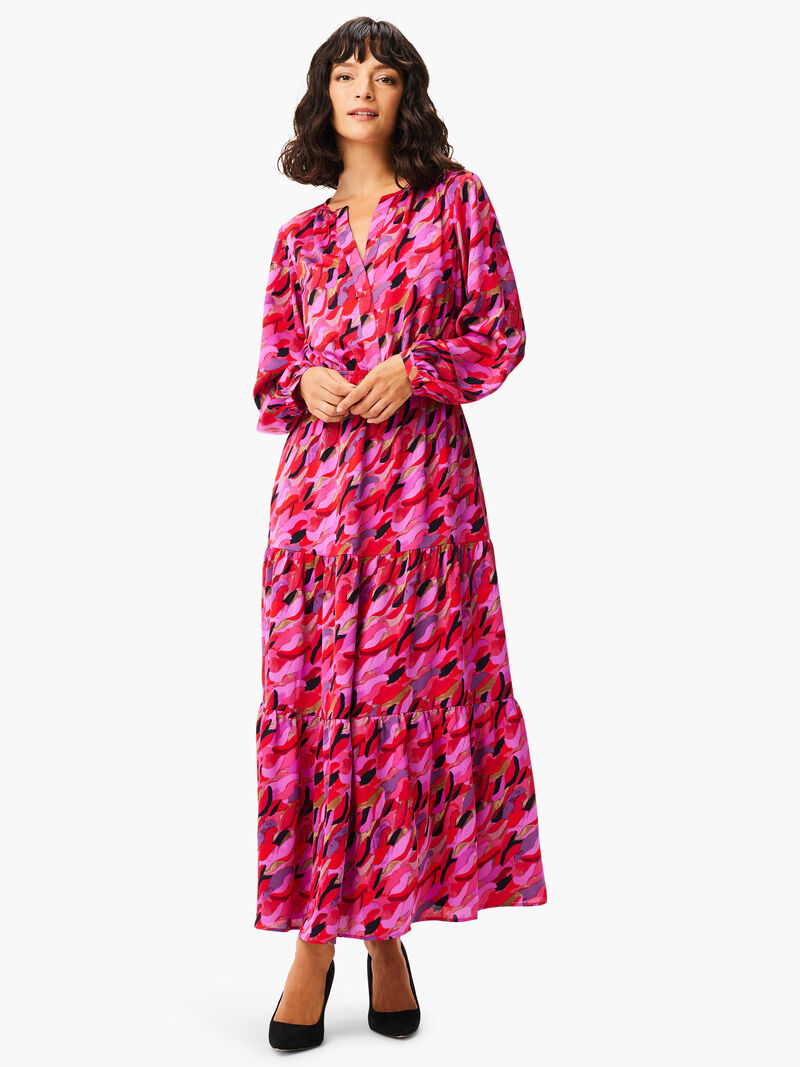 Woman Wears Petal Splash Dress image number 4