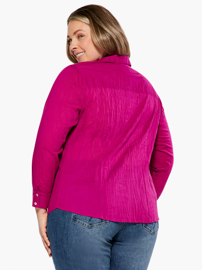 Woman Wears Crinkle Shirt image number 2