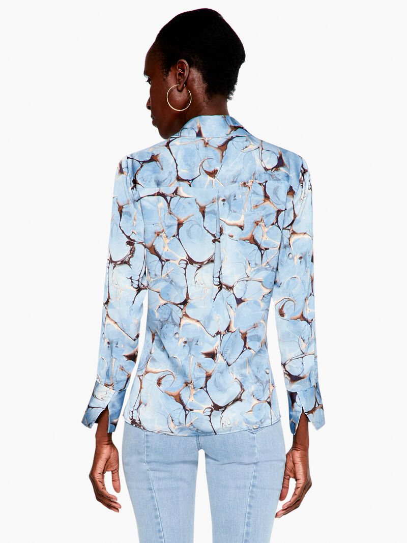 Woman Wears Marble Sky Shirt image number 3
