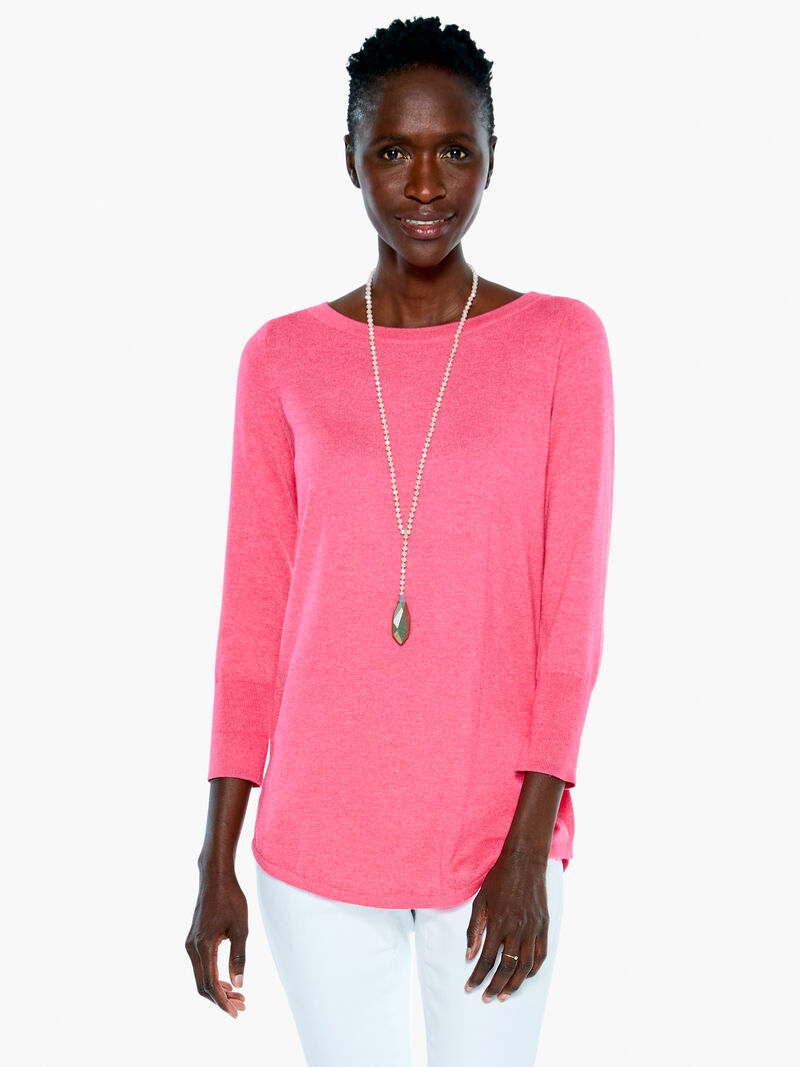 Woman Wears Vital Boatneck Sweater image number 0