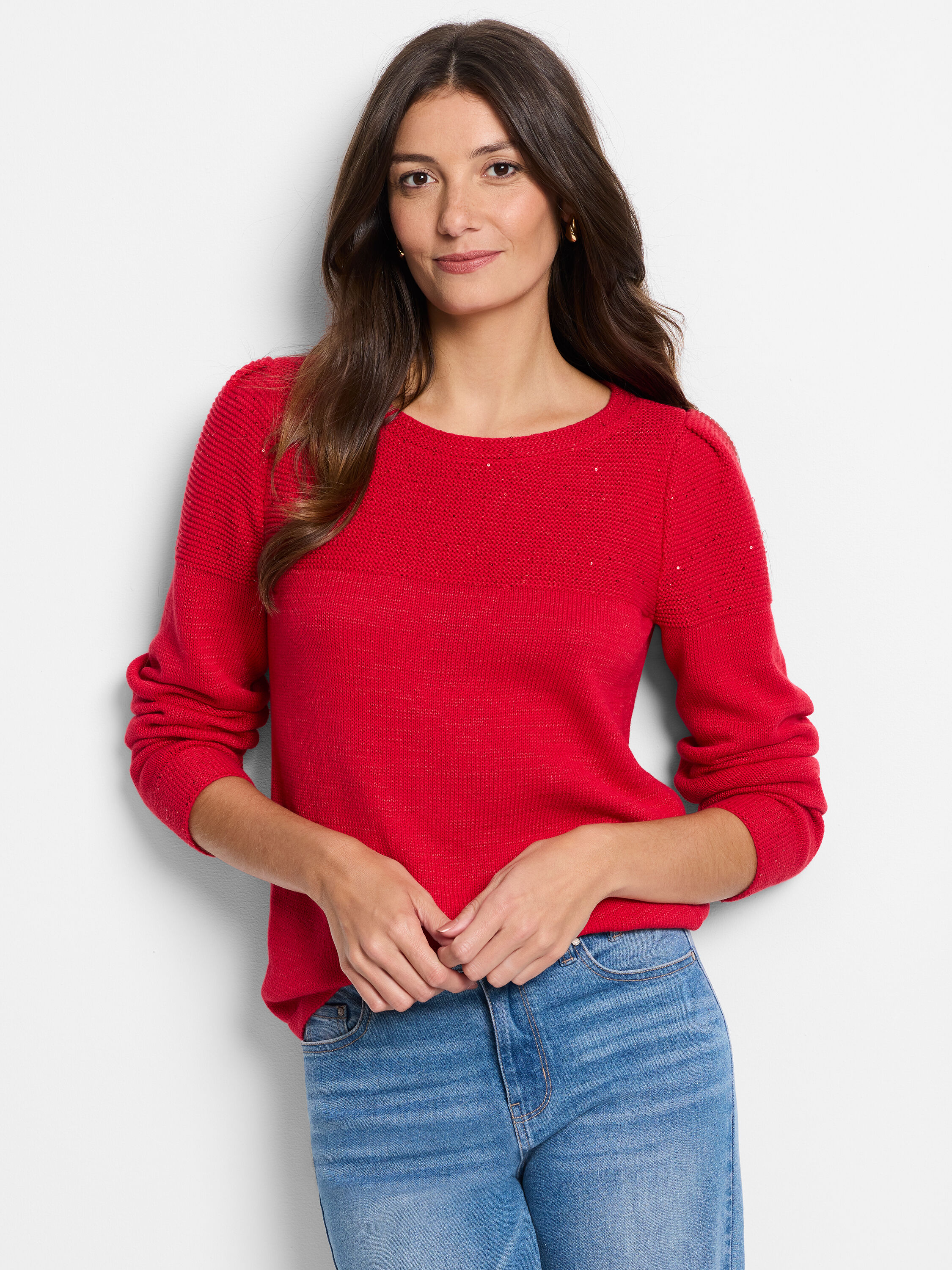 Sequin Stitch Sweater | NIC+ZOE