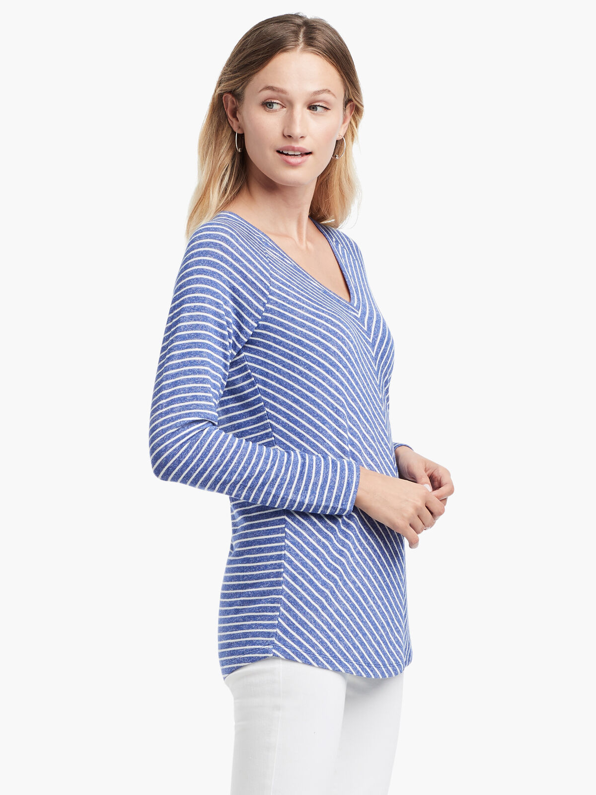 Angled Relax Stripes Top