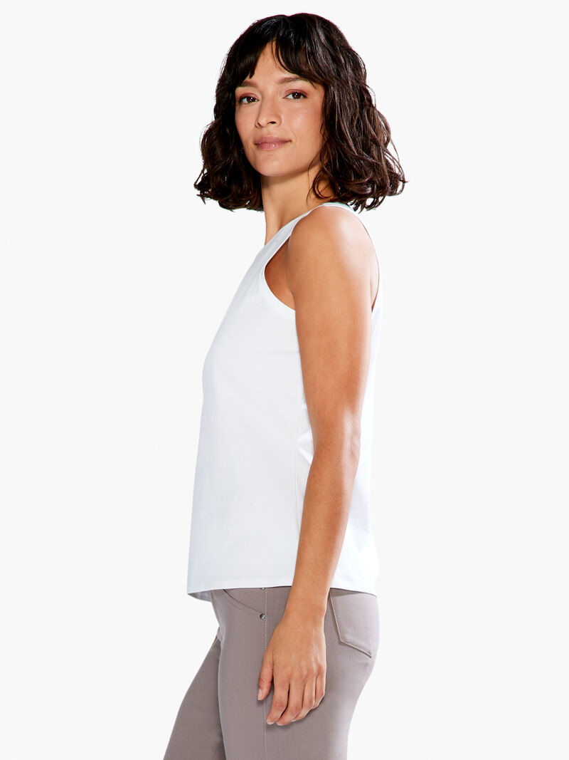 Woman Wears High Neck Perfect Tank image number 1