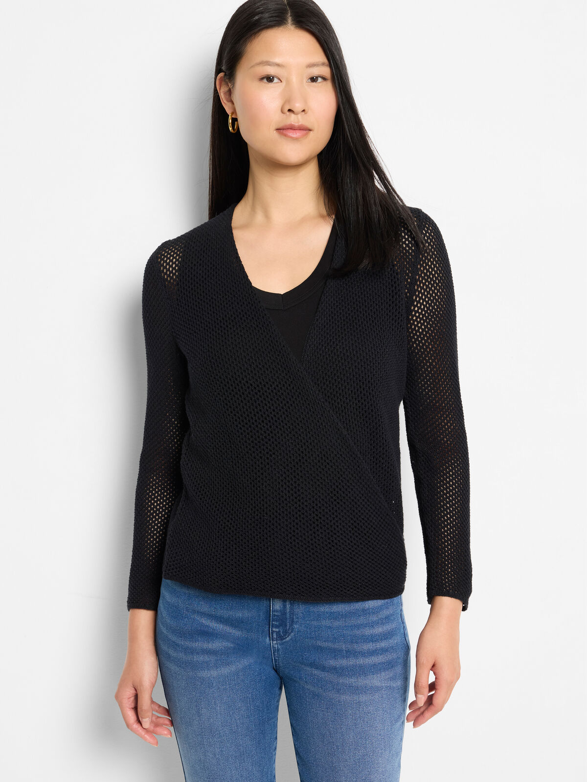 Mesh Cocoon Cardigan