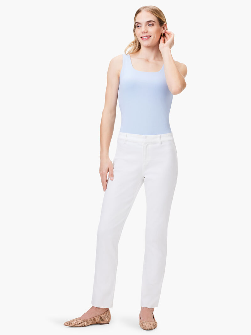Woman Wears NZ Denim 28" Straight Leg Ankle Denim Trouser image number 3