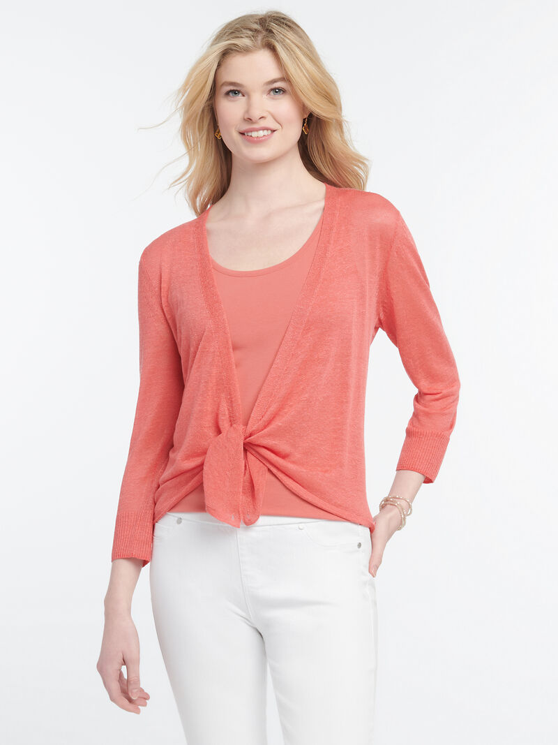 Woman Wears Lightweight 4-Way Cardigan image number 1