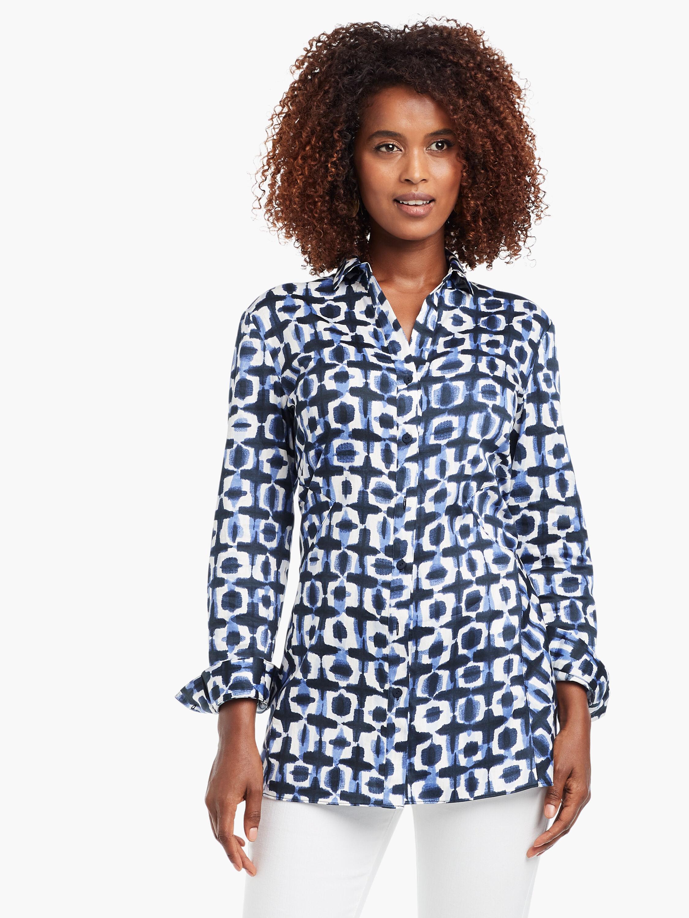 Stretch Shibori Blouse