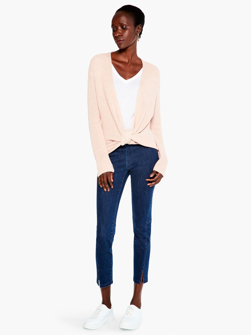 Woman Wears Shaker Knit 4-Way Cardigan image number 3