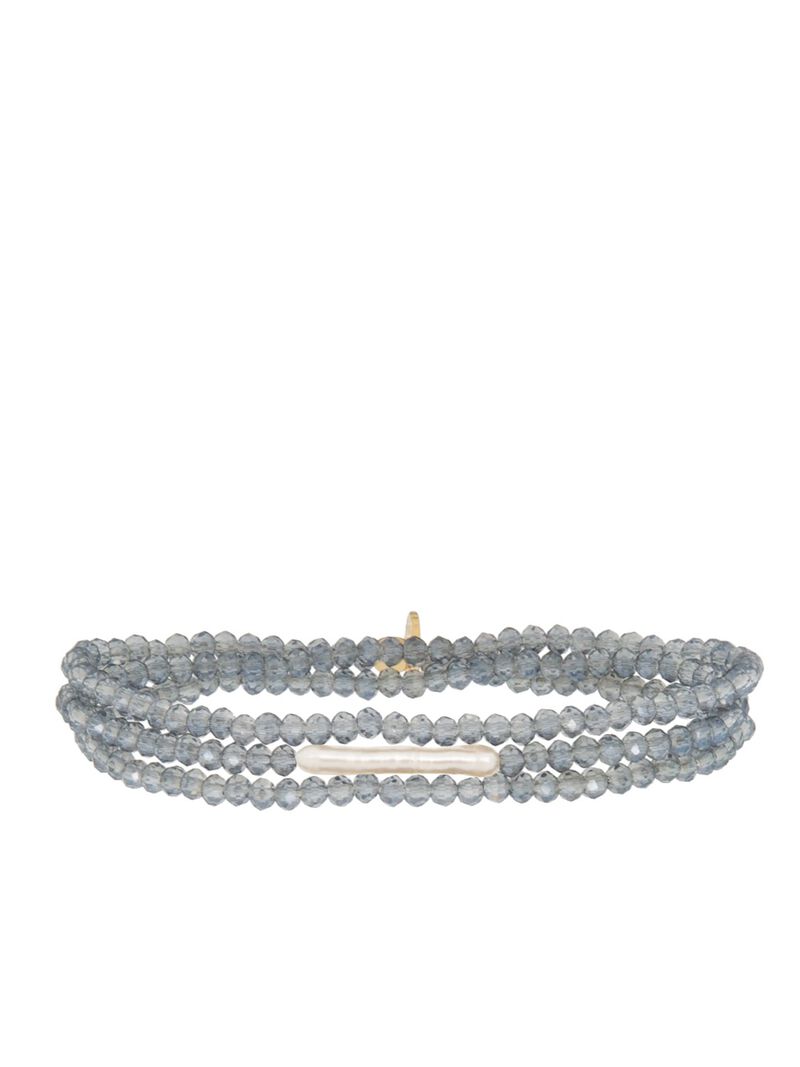 Woman Wears Marlyn Schiff - Stretch Bracelet With Pearl image number 0