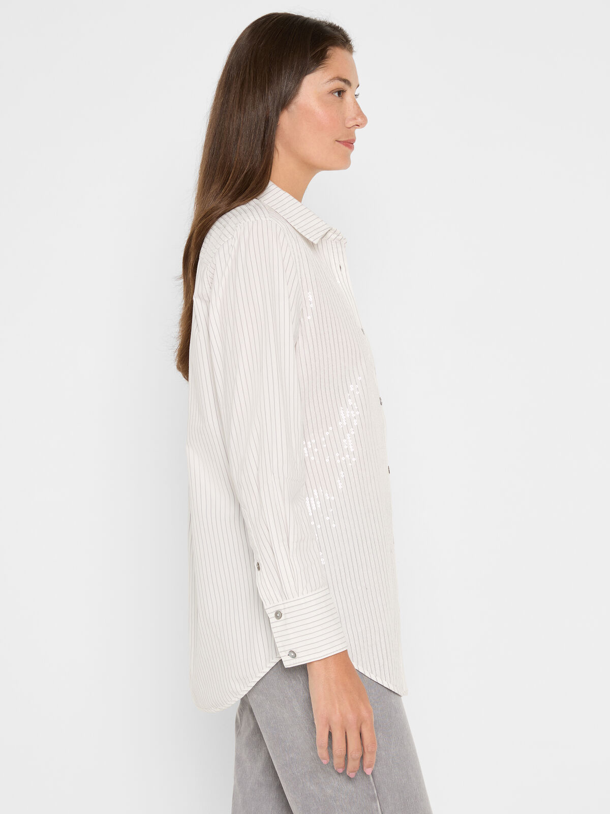 Subtle Shine Stripe Shirt