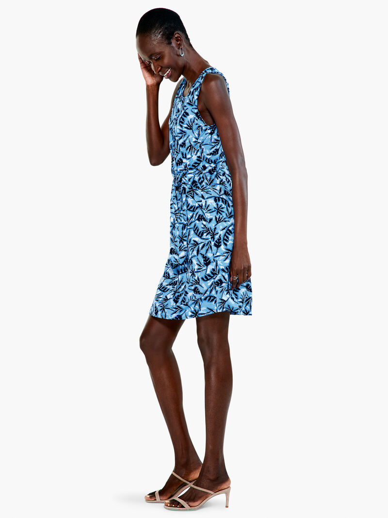 Woman Wears Coastal Vines Dress image number 1