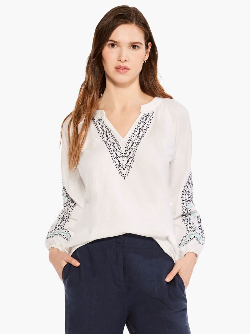 
                    Embroidered Solstice Top