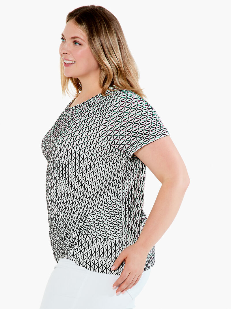 Woman Wears Moving Lines Top image number 1