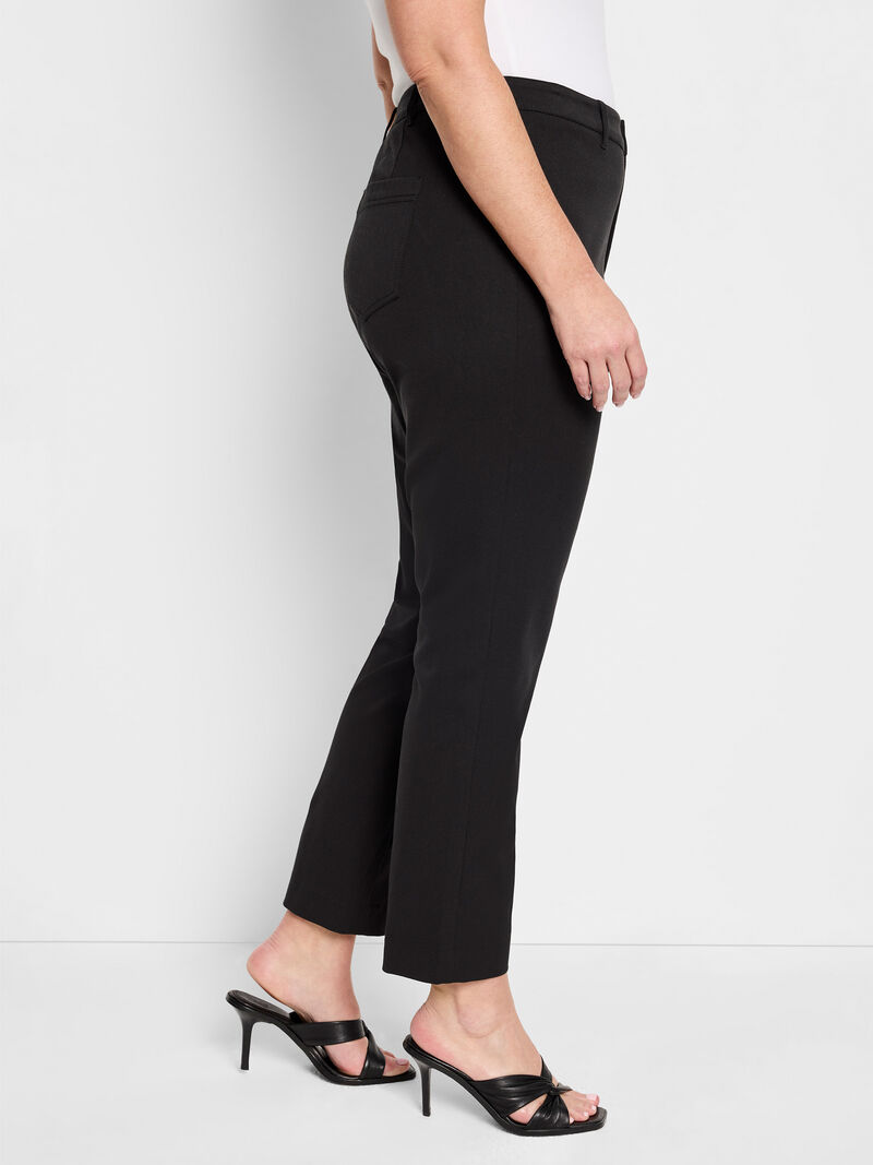 Woman Wears 28" Cotton Bi-Stretch Copley Straight Pant image number 2