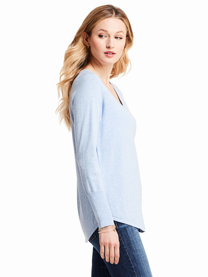 Woman Wears Vital V Neck Sweater image number 1