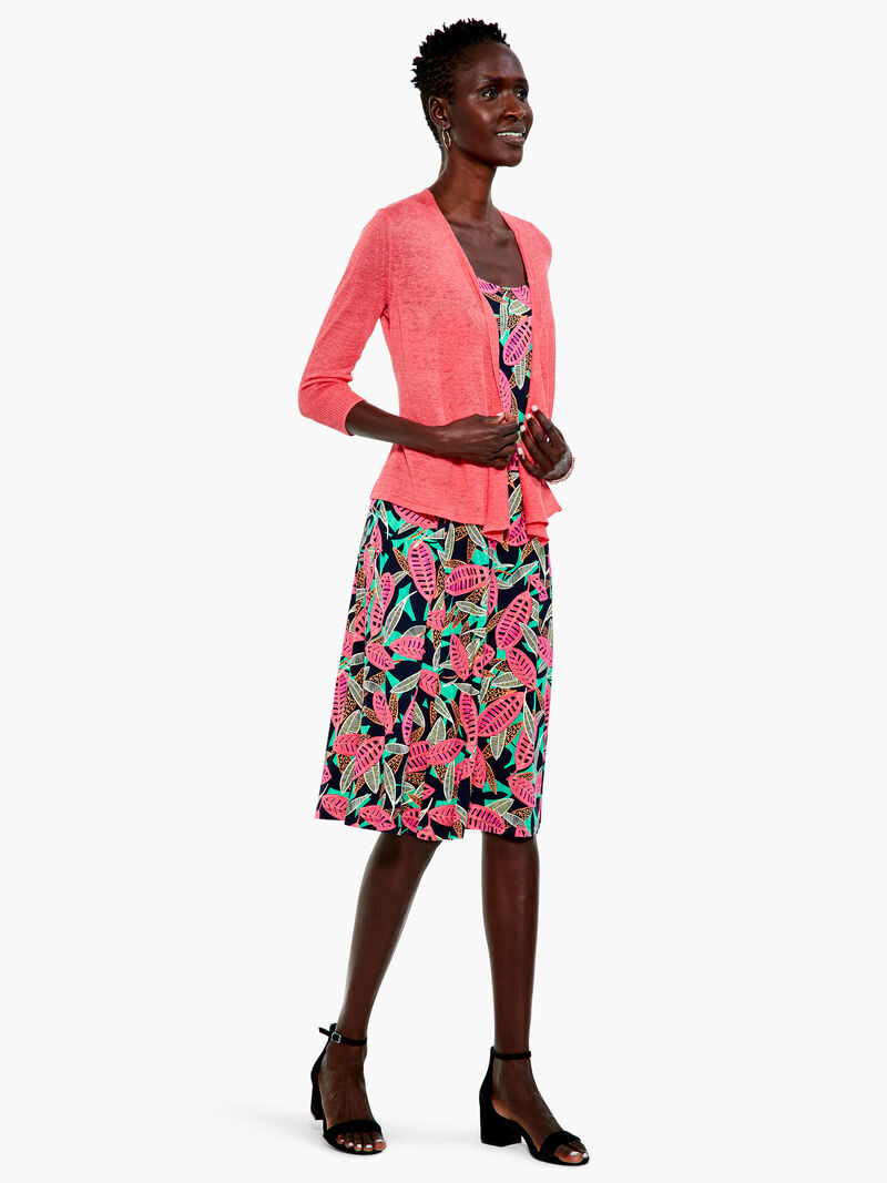 Woman Wears Lightweight 4-Way Cardigan image number 0