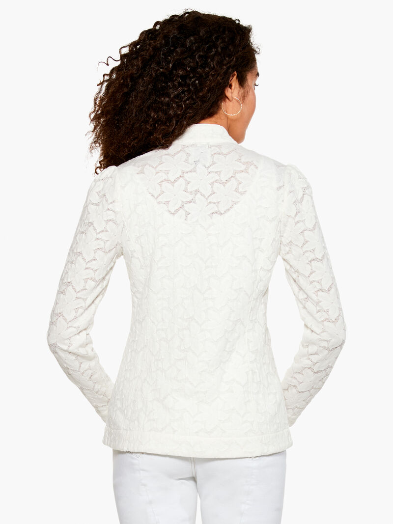 Woman Wears Petal Lace Jacket image number 2