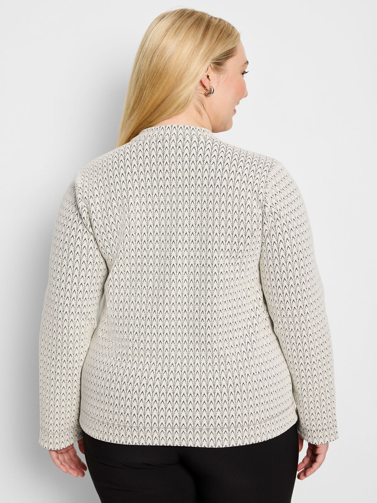 Subtle Swirl Knit Top