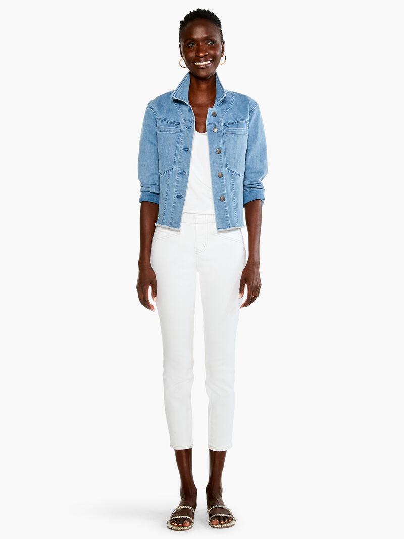 Woman Wears Super Stretch Denim Jacket image number 3