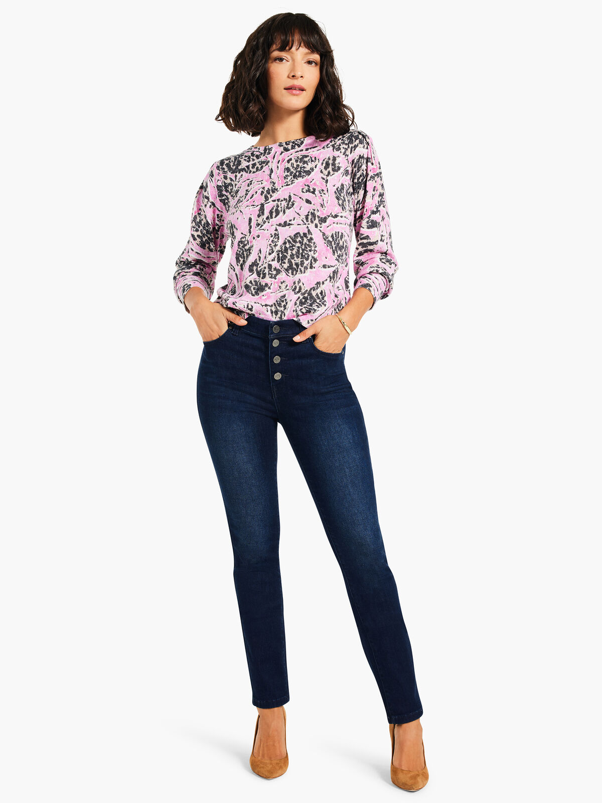 Petal Dot Femme Sleeve Sweater