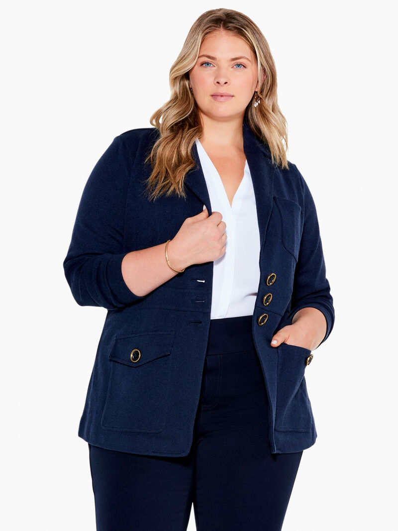 Woman Wears Editor Blazer image number 0