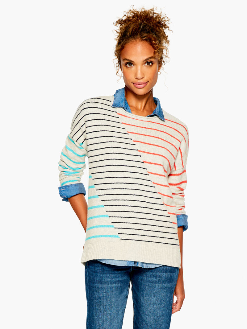 Cozy Up Striped Sweater