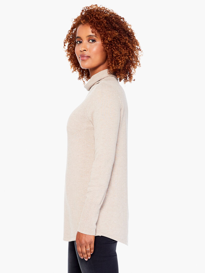 Woman Wears Vital Turtleneck Sweater image number 1