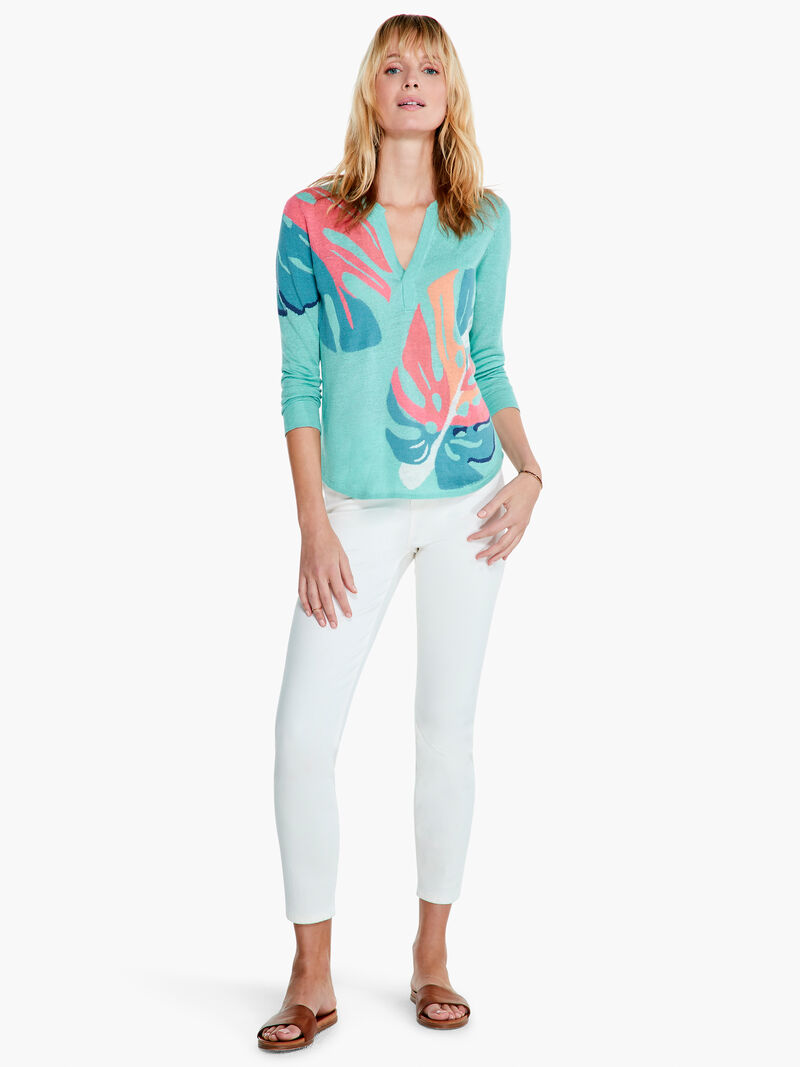 Woman Wears Fiesta Fronds Sweater image number 3