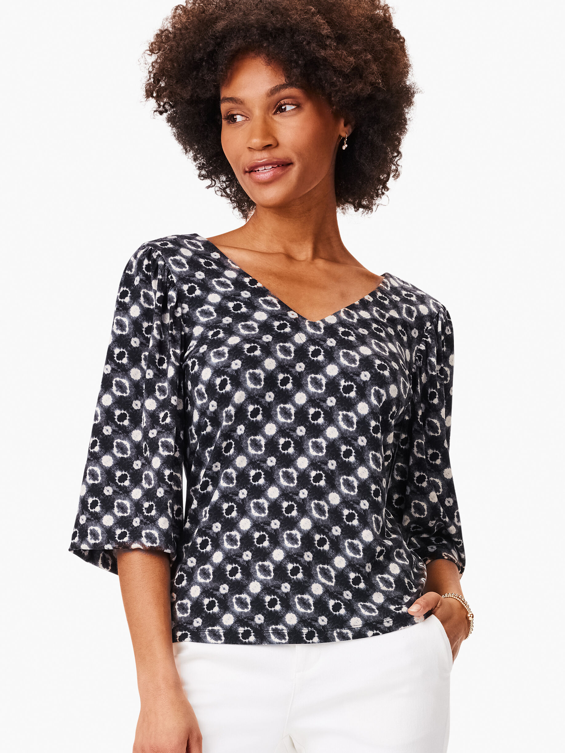 Midnight Shibori Top | NIC+ZOE