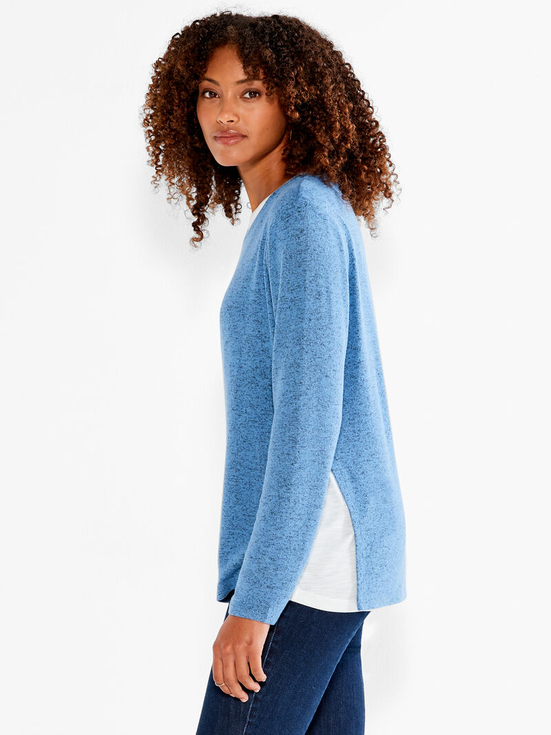 Woman Wears NZT Sweet Dreams Long Sleeve Double Layer Tee image number 1