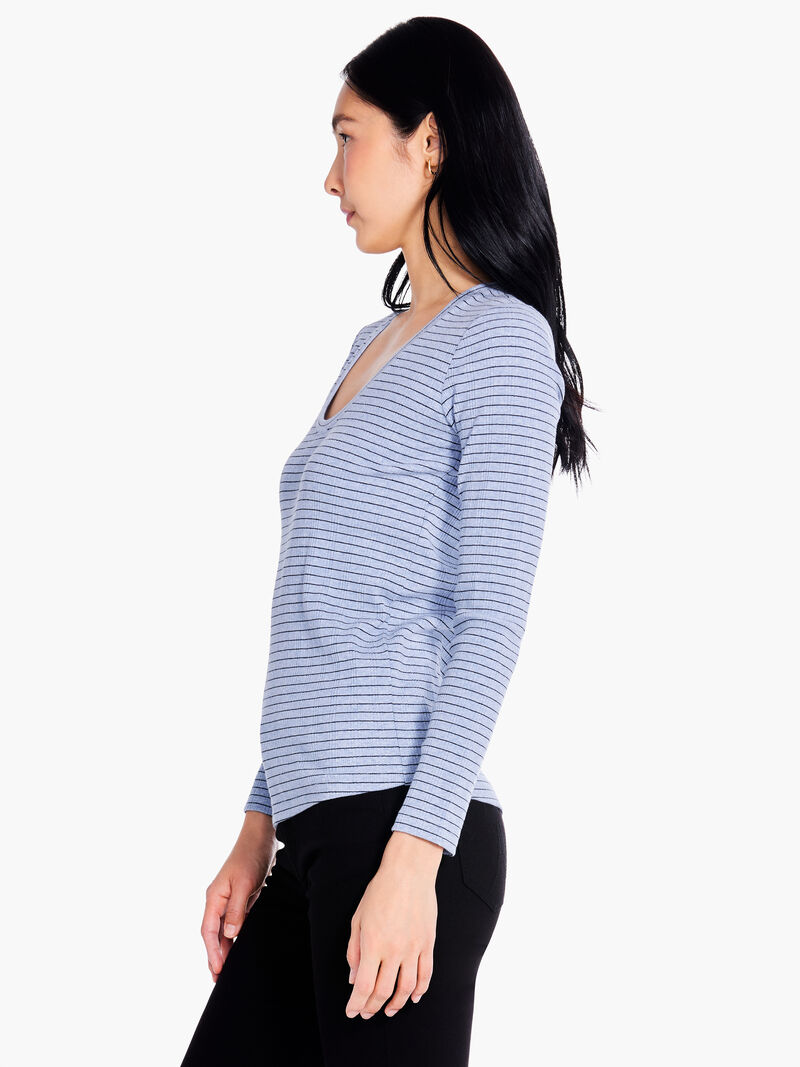 Woman Wears This Or That Striped Tee image number 3