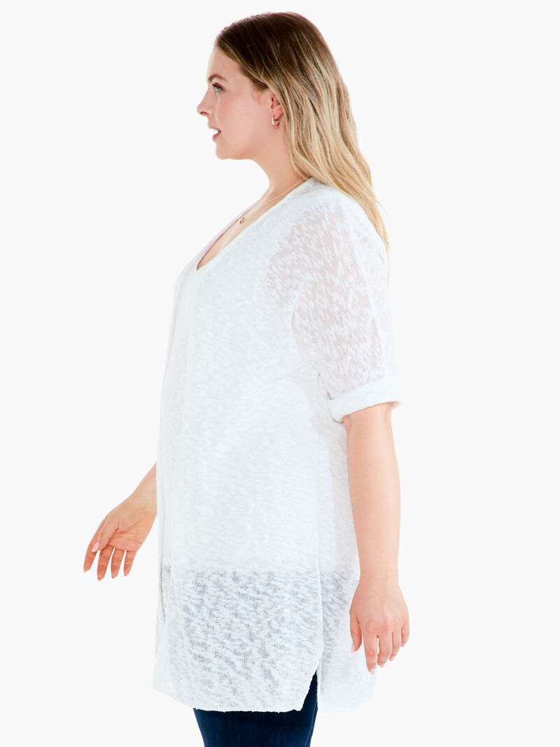 Woman Wears Textured Days Cardigan image number 1