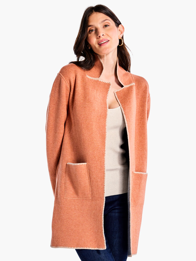 Woman Wears Cool Nights Knit Jacket image number 1