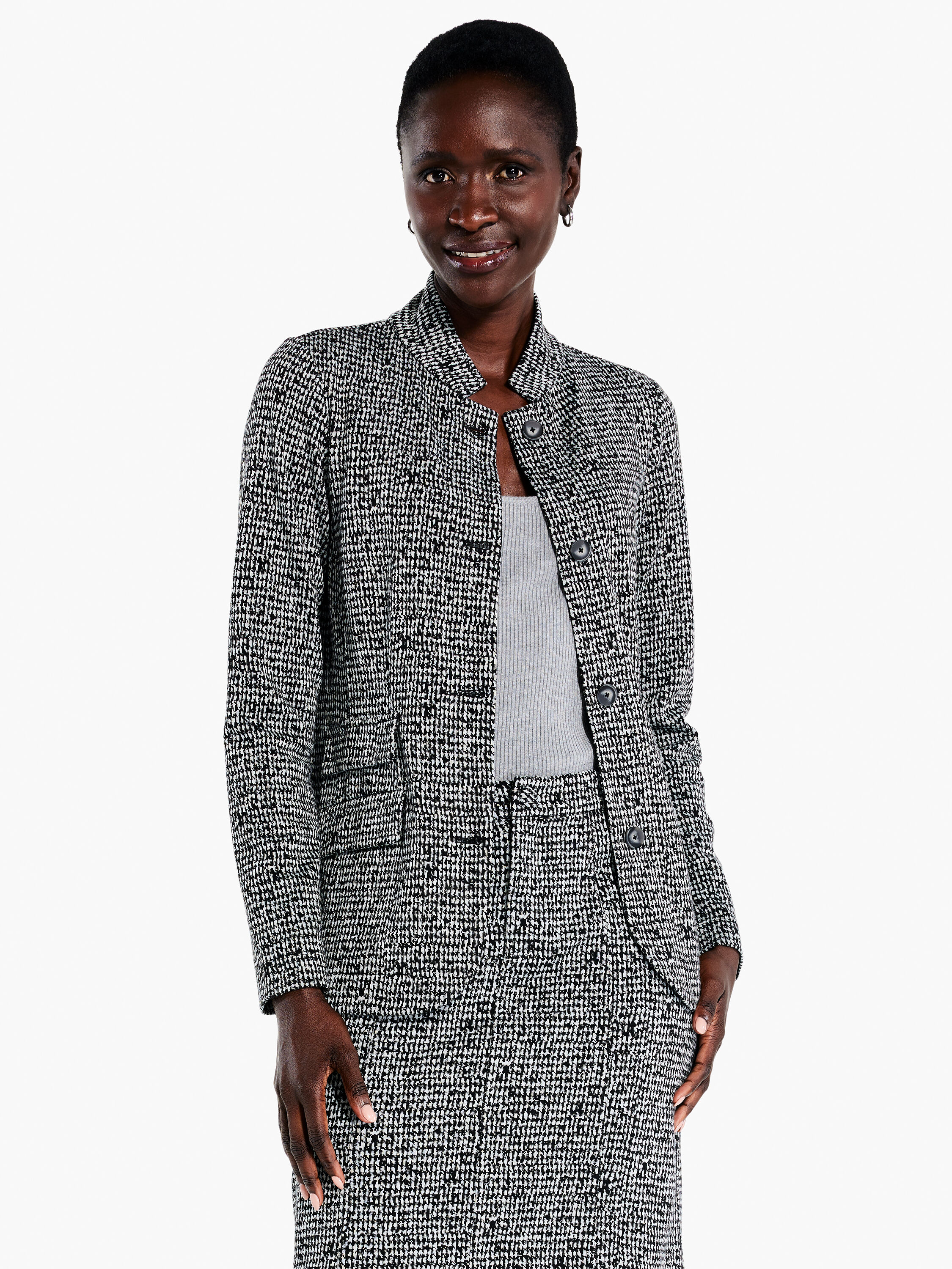 Nic and zoe tweed jacket outlet
