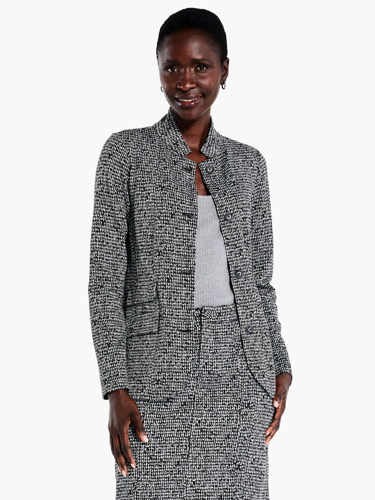 Etched Tweed Jacket