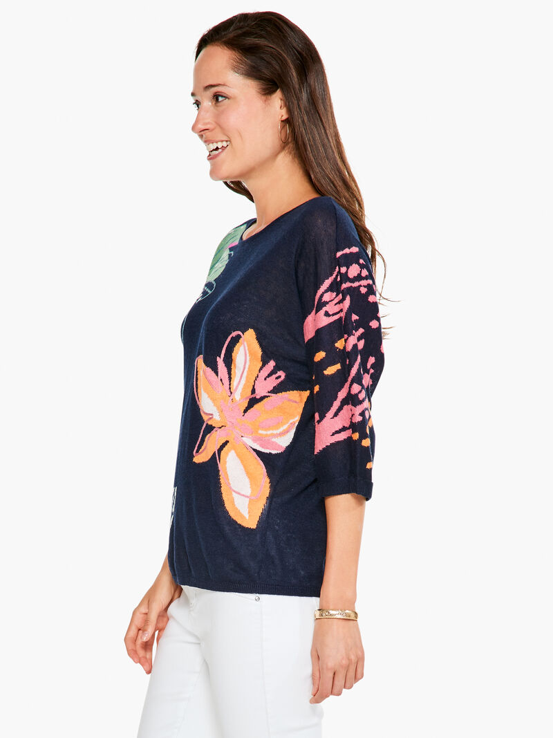 Woman Wears Evening Garden Sweater image number 1