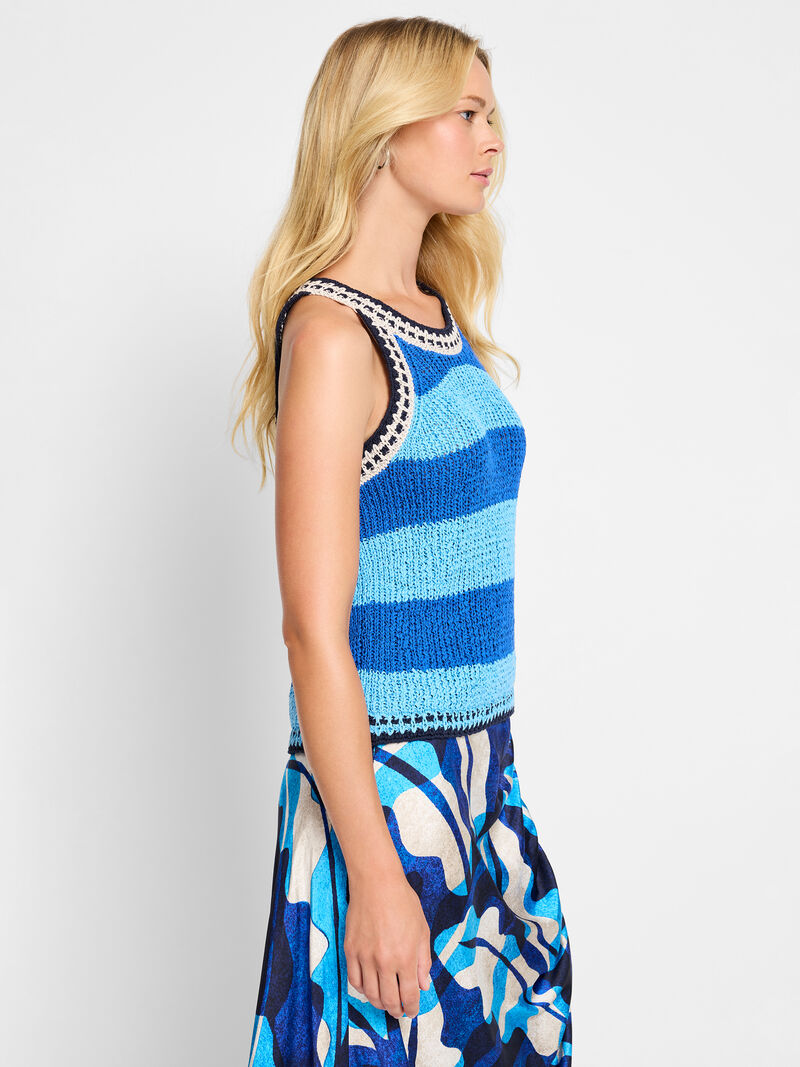 Woman Wears Coastline Knit Tank image number 2