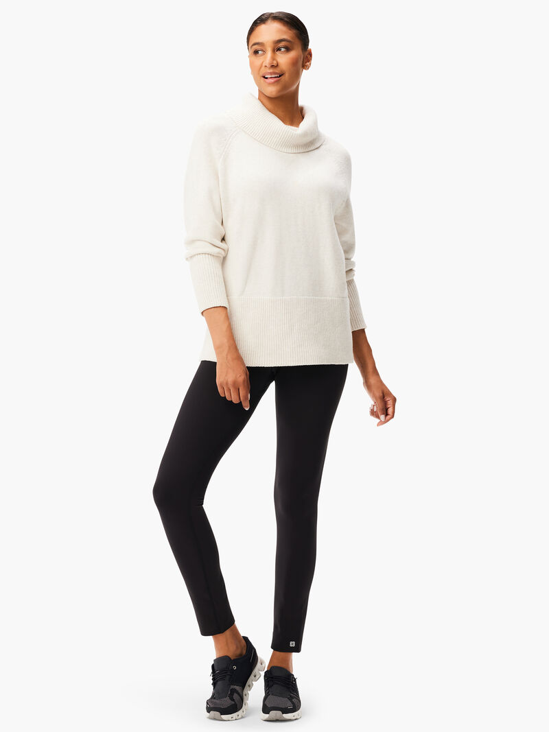 Woman Wears Cool Down Turtleneck Sweater image number 3