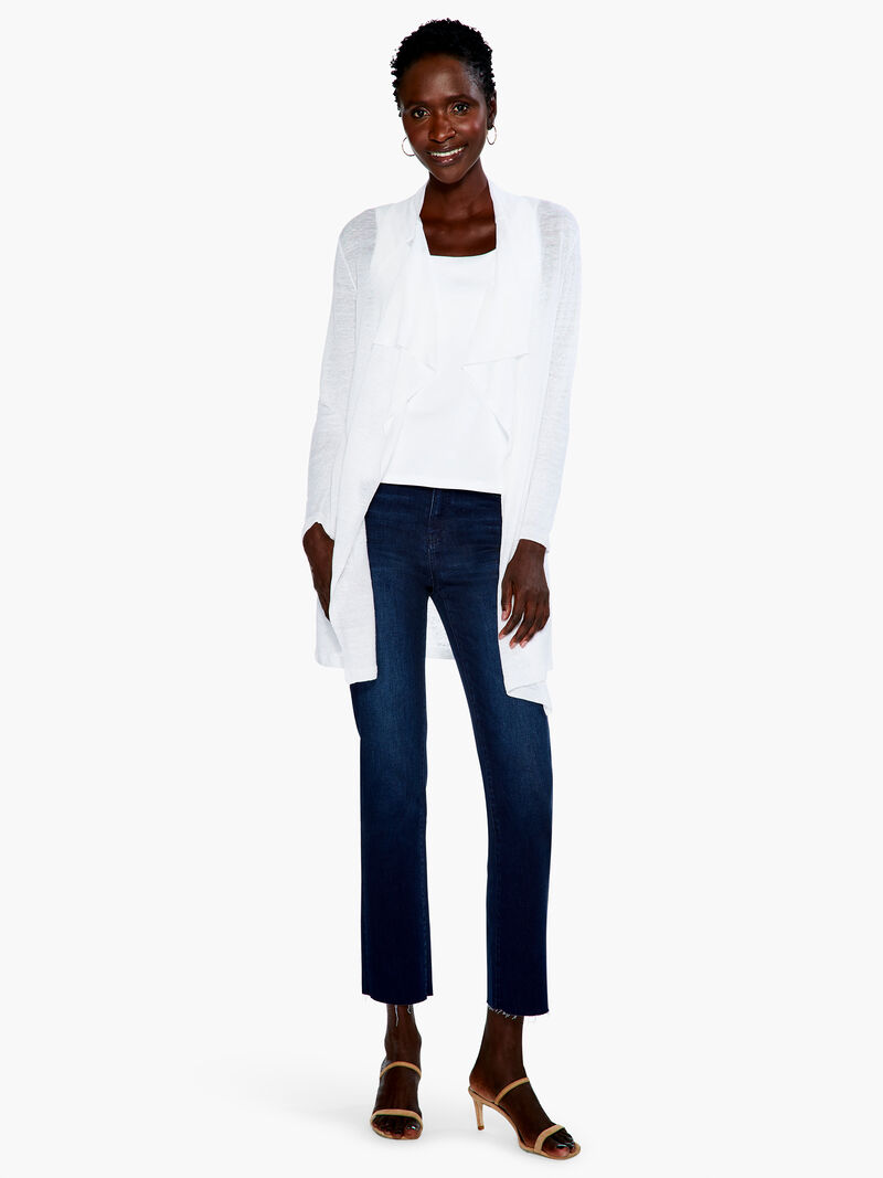 Woman Wears Featherweight Drape Cardigan image number 3