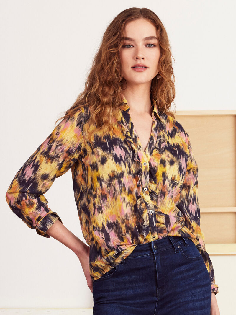 
                    Dreamy Refined Ruffle Shirt