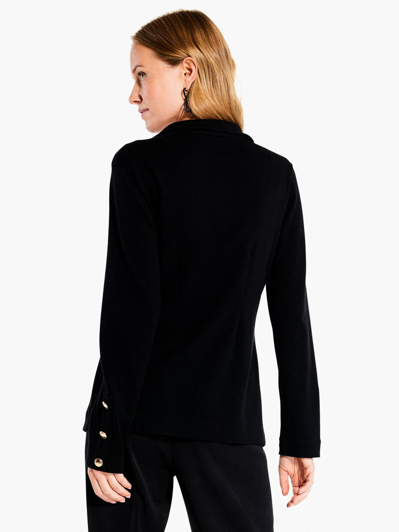 Woman Wears City Charm Knit Blazer image number 2