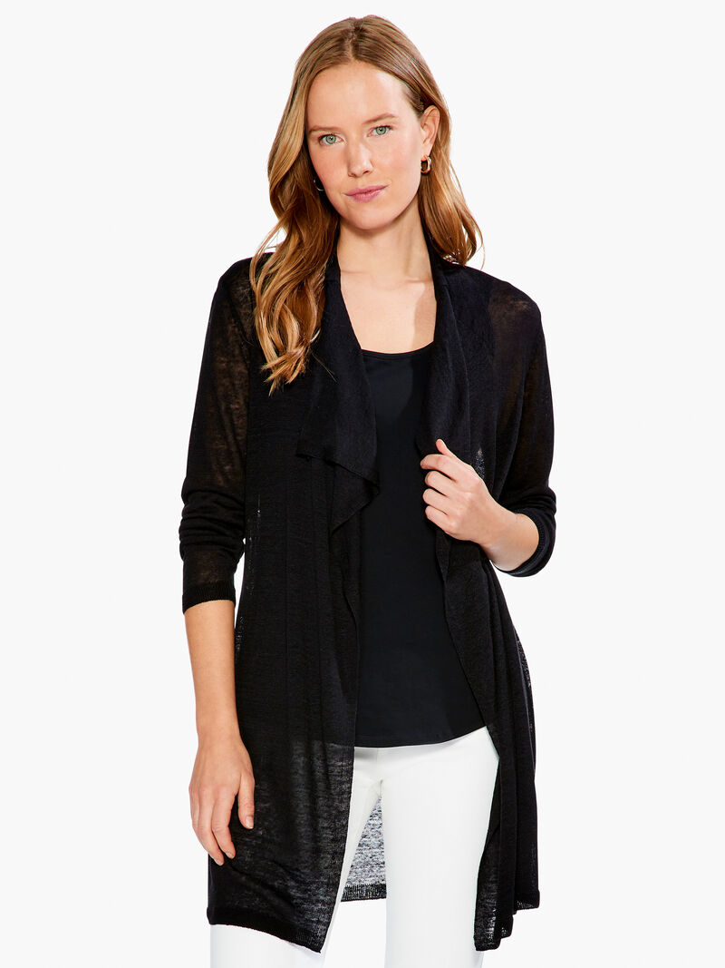 Woman Wears Featherweight Drape Cardigan image number 0