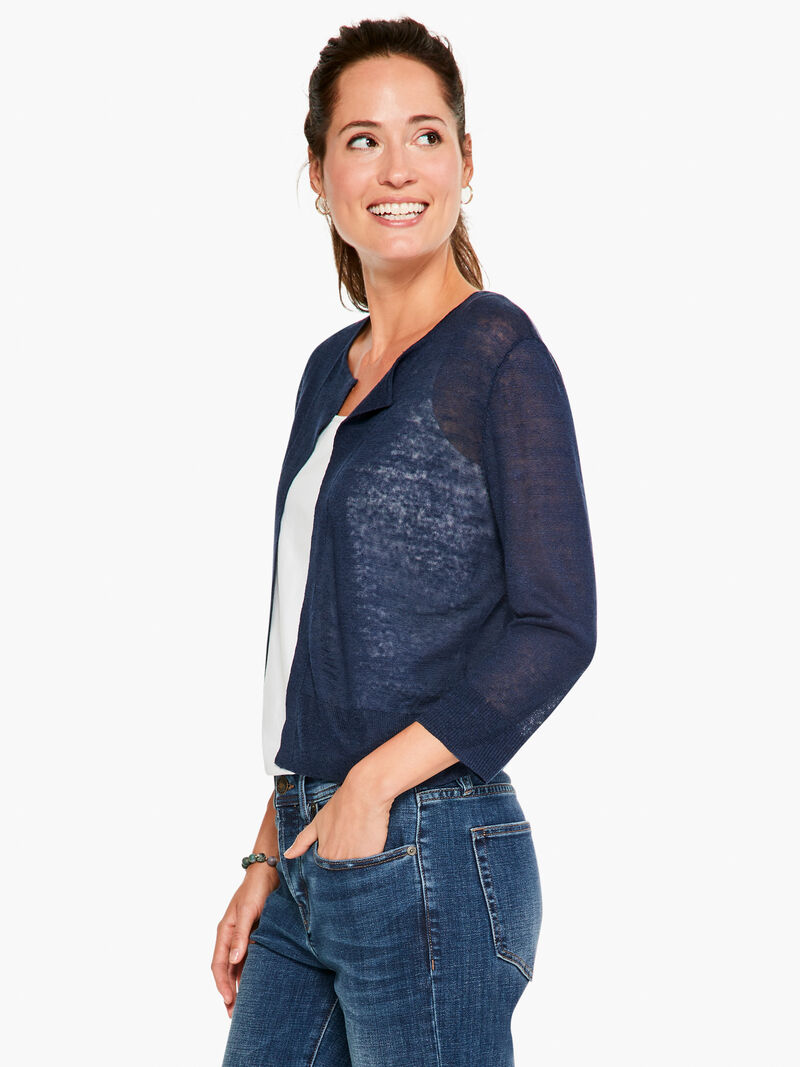Woman Wears Easy Featherweight Cardigan image number 1