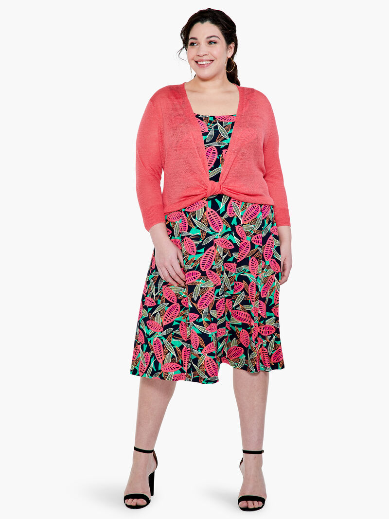 Woman Wears Lightweight 4-Way Cardigan image number 2