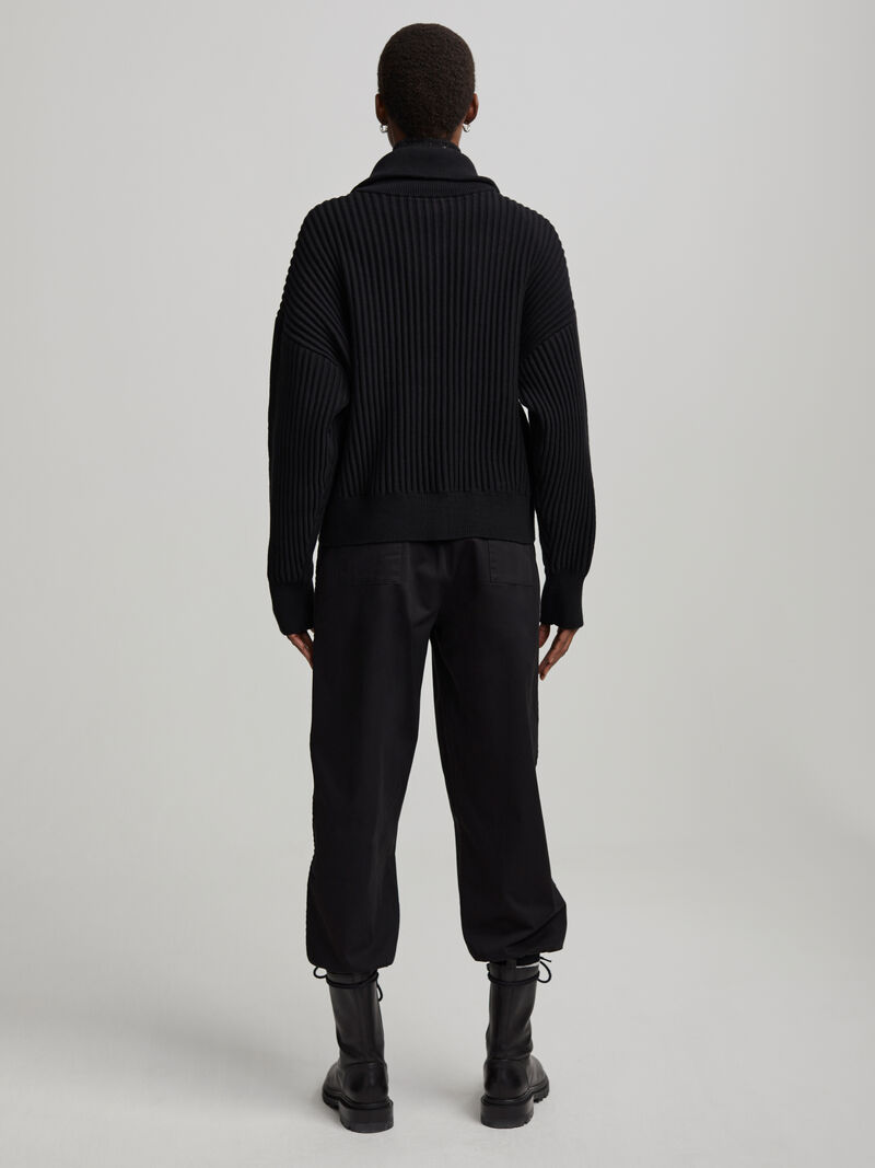 Woman Wears Varley - Mayfair Mock Neck Knit image number 5