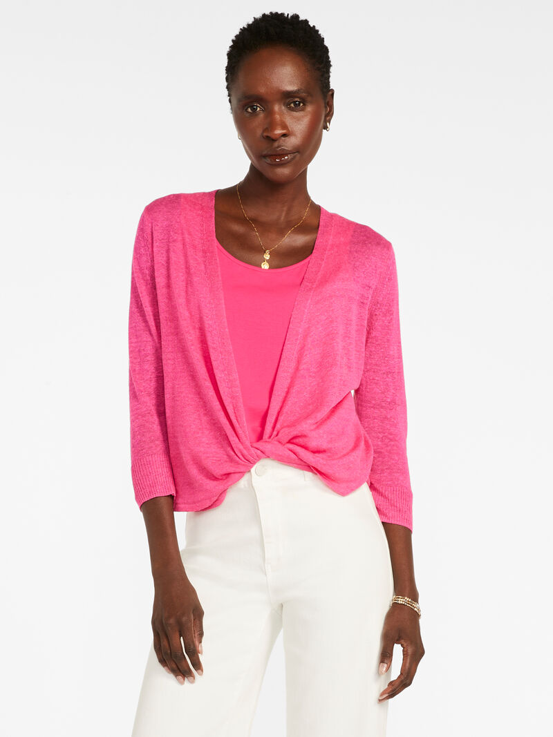 Woman Wears Lightweight 4-Way Cardigan image number 2