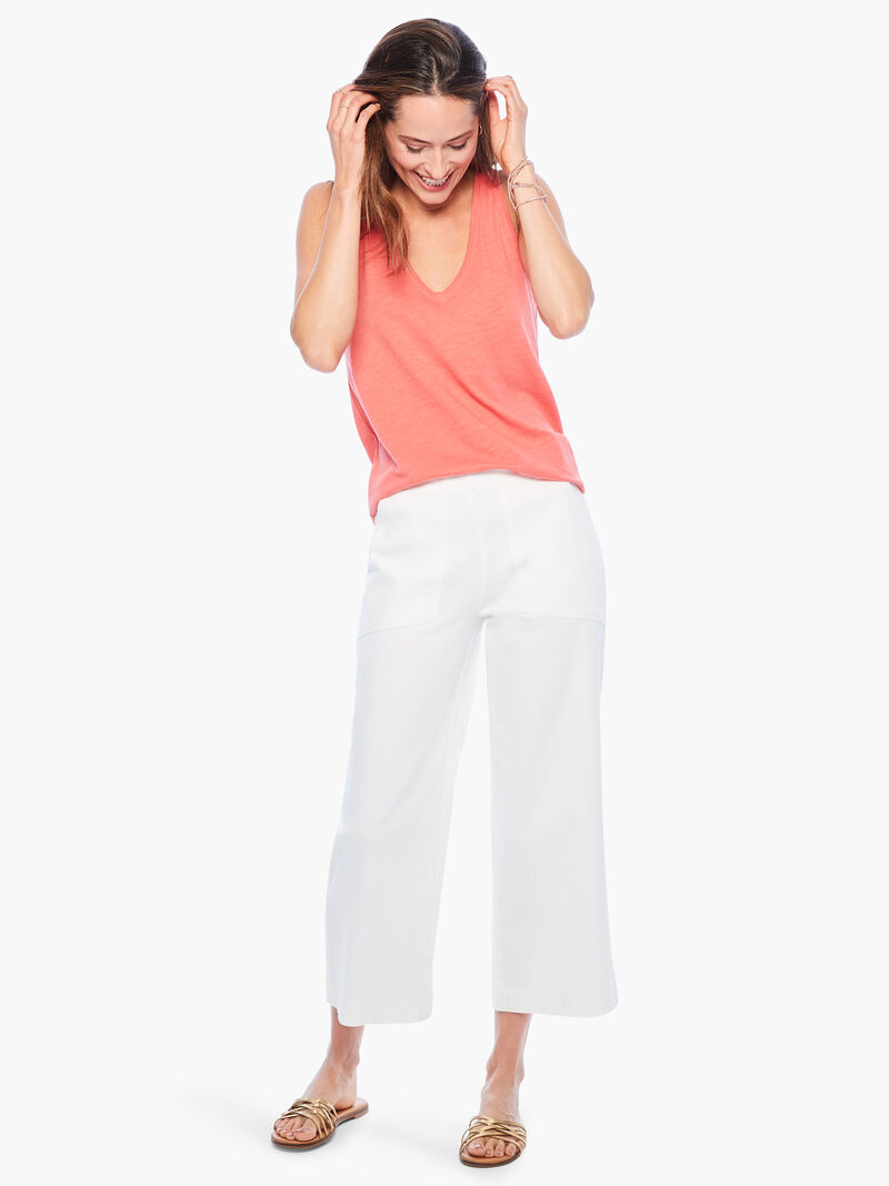 Woman Wears Lilla P V-Neck Tank image number 3