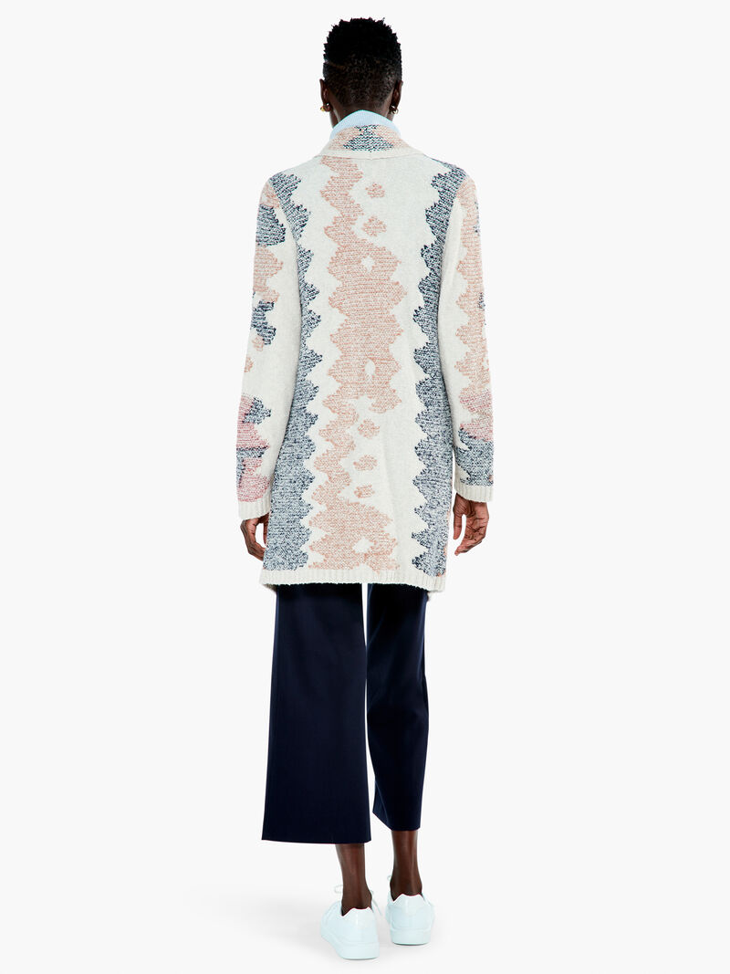 Woman Wears Horizon Hues Cardigan image number 2