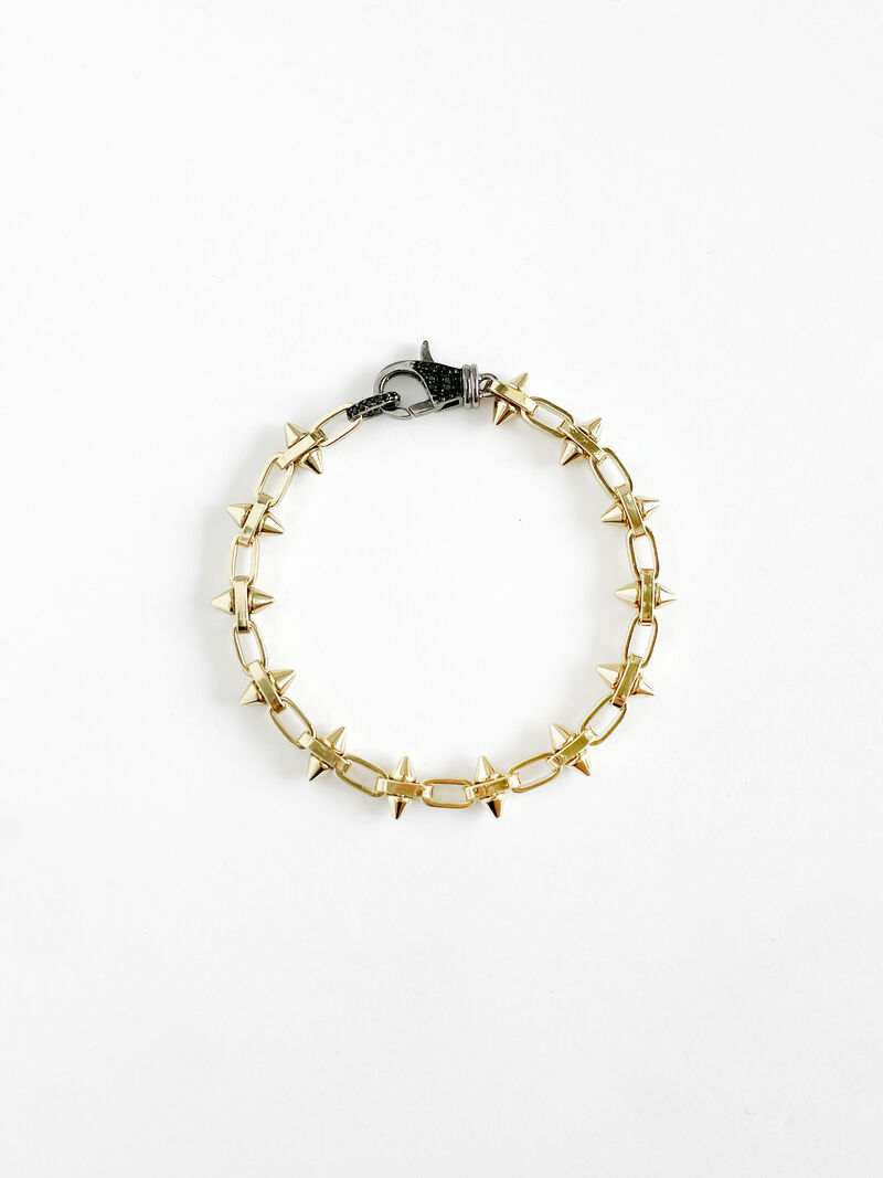 Woman Wears Paula Rosen - Spike And Spinel Star Bracelet image number 0
