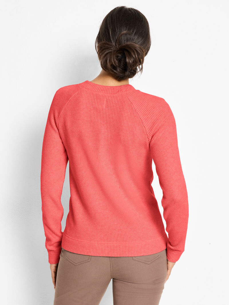 Woman Wears Soft Thermal Button Top image number 3